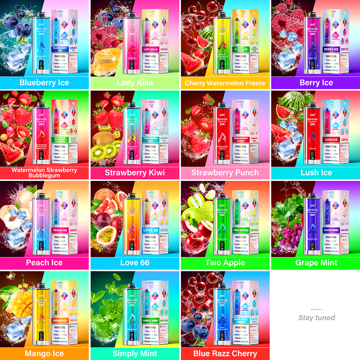 JNR Shisha Max 22000 Puffs Buy Vapes Online Disposable e-cigarettes