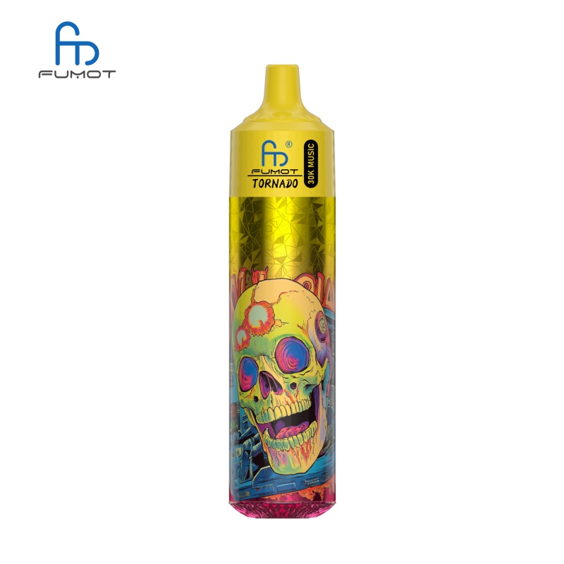 Fumot Tornado RandM 30000 30K Puffs Disposable Vape With Music Sync Lights 0 2 3 5% Nicotine-Kamry