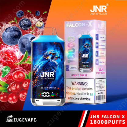 JNR Falcon-X 18000 Puffs Genuine 18K Disposable Vape – Available Individually and Wholesale-Kamrytech