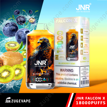 JNR Falcon-X 18000 Puffs Genuine 18K Disposable Vape – Available Individually and Wholesale-Kamrytech