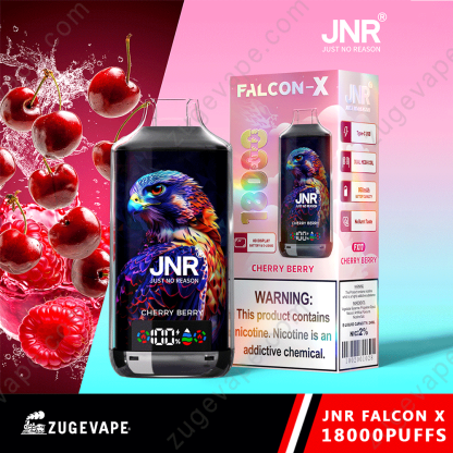 JNR Falcon-X 18000 Puffs Genuine 18K Disposable Vape – Available Individually and Wholesale-Kamrytech