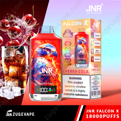 JNR Falcon-X 18000 Puffs Genuine 18K Disposable Vape – Available Individually and Wholesale-Kamrytech