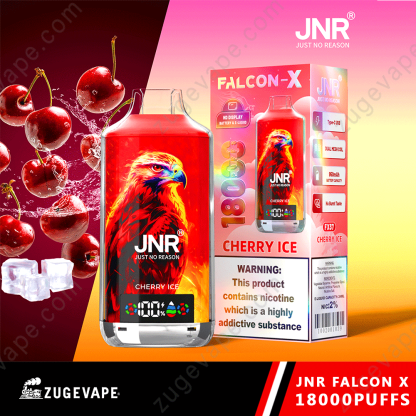 JNR Falcon-X 18000 Puffs Genuine 18K Disposable Vape – Available Individually and Wholesale-Kamrytech