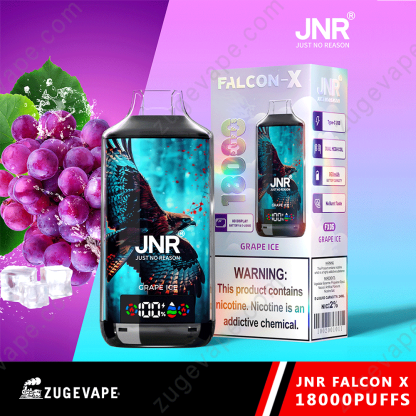 JNR Falcon-X 18000 Puffs Genuine 18K Disposable Vape – Available Individually and Wholesale-Kamrytech