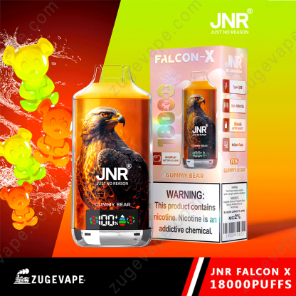 JNR Falcon-X 18000 Puffs Genuine 18K Disposable Vape – Available Individually and Wholesale-Kamrytech