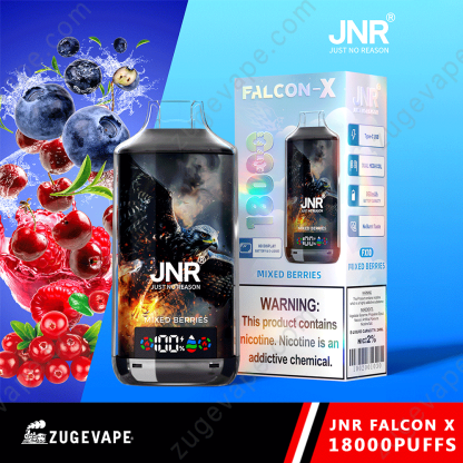 JNR Falcon-X 18000 Puffs Genuine 18K Disposable Vape – Available Individually and Wholesale-Kamrytech