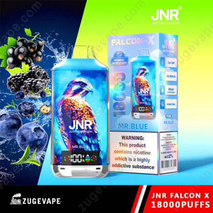 JNR Falcon-X 18000 Puffs Genuine 18K Disposable Vape – Available Individually and Wholesale-Kamrytech