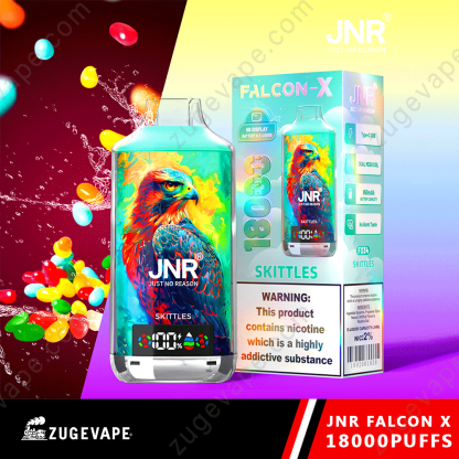 JNR Falcon-X 18000 Puffs Genuine 18K Disposable Vape – Available Individually and Wholesale-Kamrytech