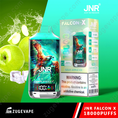 JNR Falcon-X 18000 Puffs Genuine 18K Disposable Vape – Available Individually and Wholesale-Kamrytech