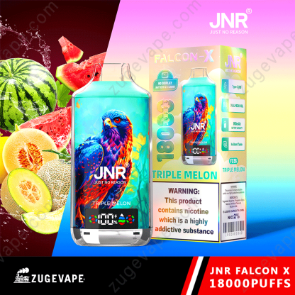 JNR Falcon-X 18000 Puffs Genuine 18K Disposable Vape – Available Individually and Wholesale-Kamrytech