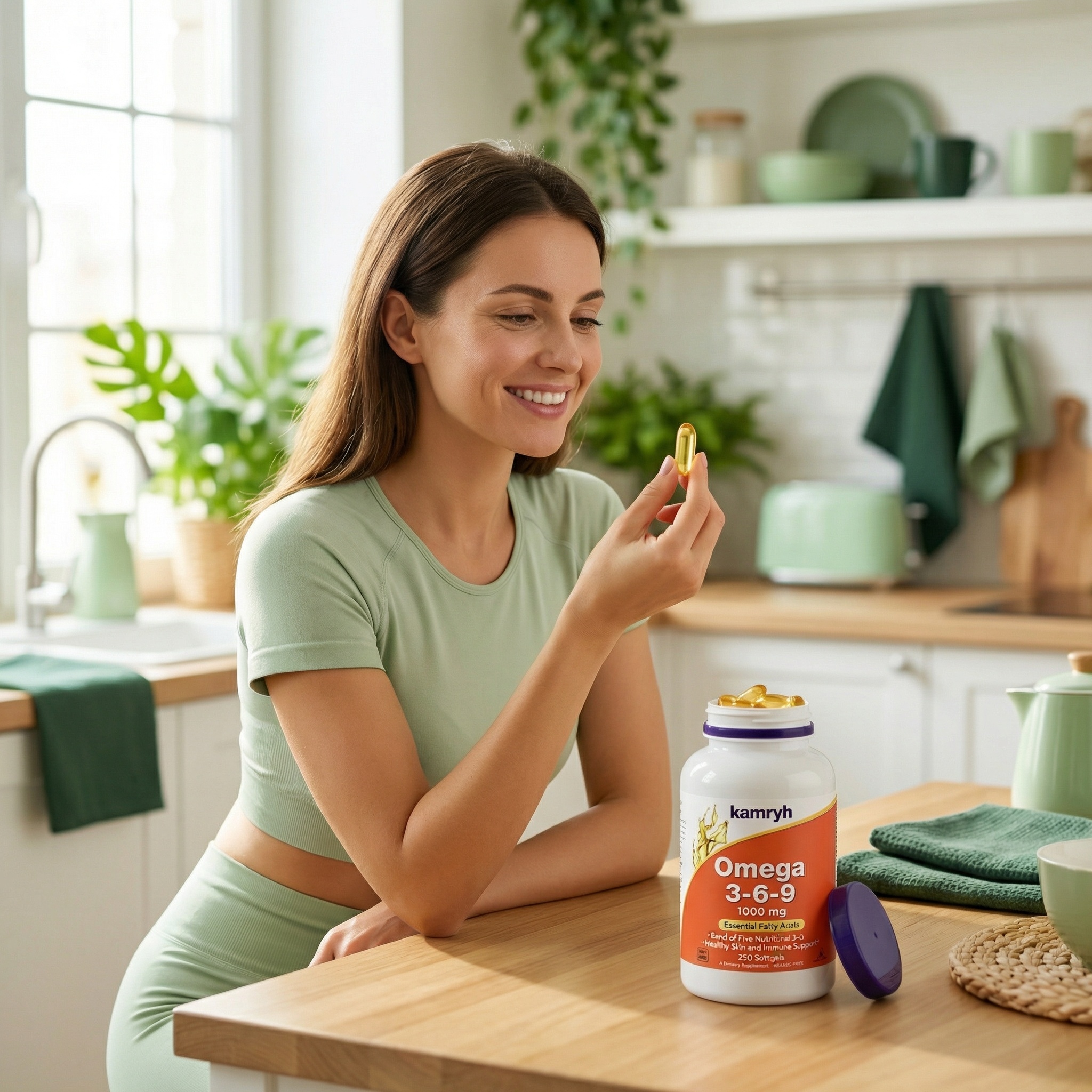 kamryh Foods Supplements, Omega 3-6-9 1000 mg 250 Softgels