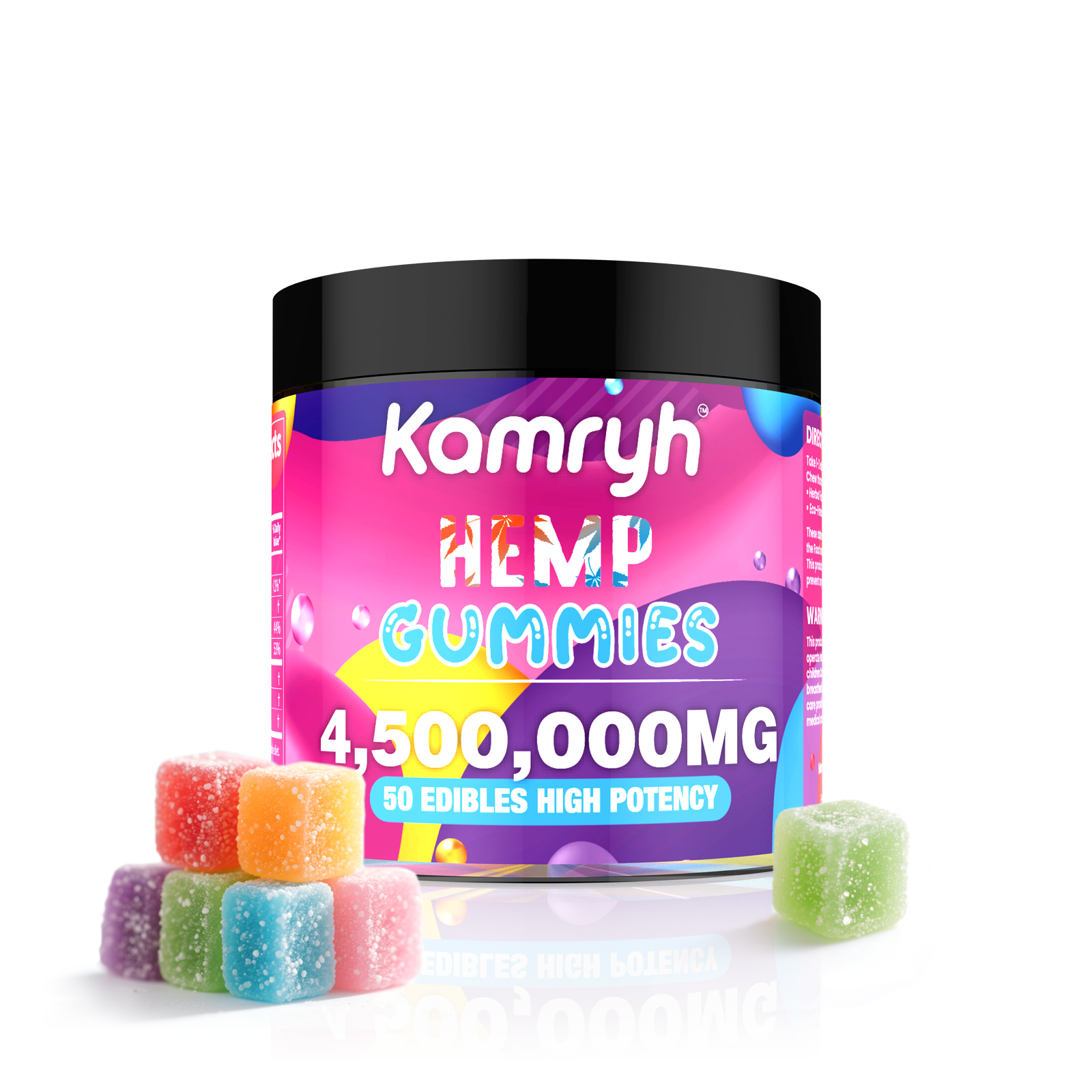 kamryH Gummies for Adults, 6 Fruit Style, Sleep Support, Omega 3-6-9 Complex, Chewable Gummy Vitamins USA Made-kamryvape