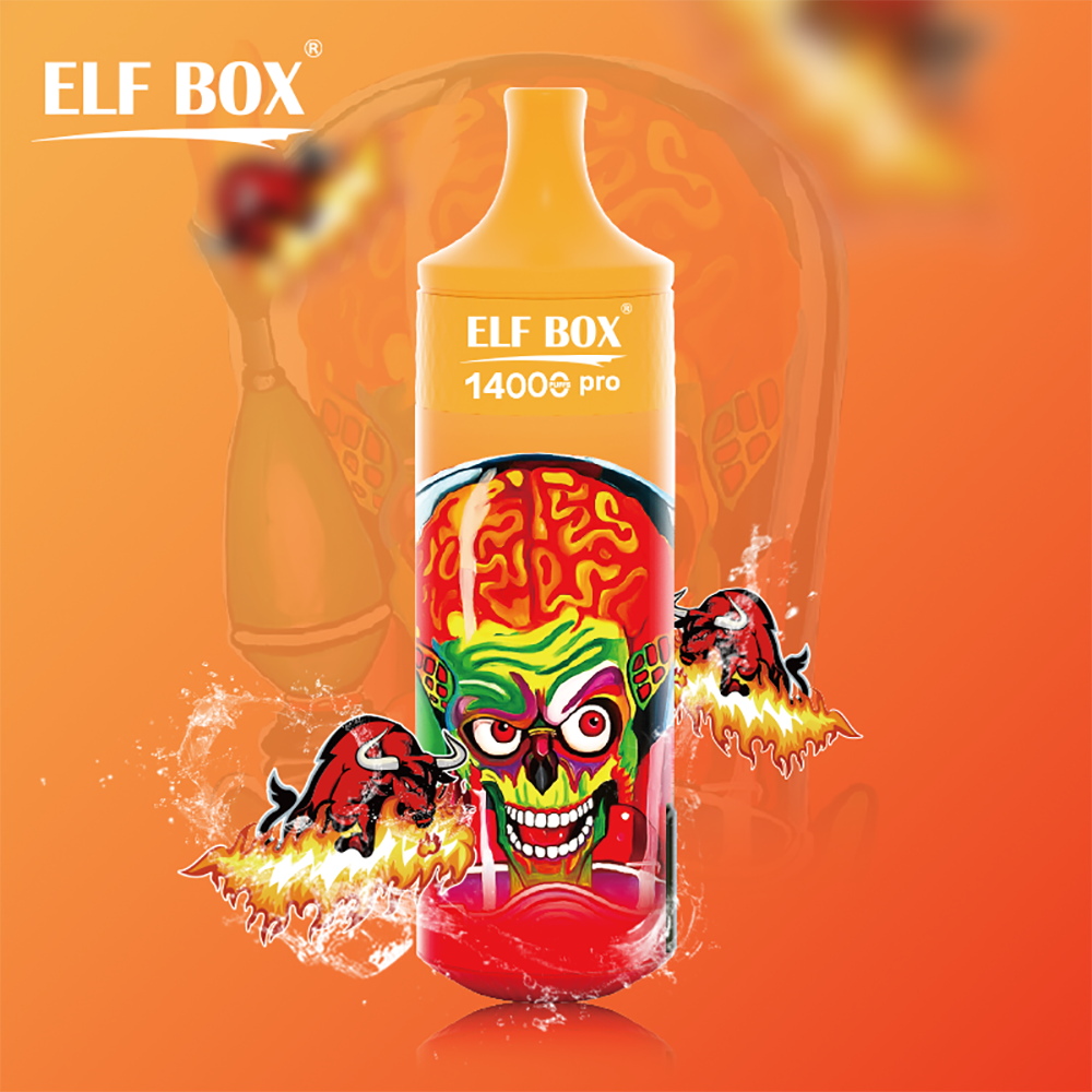 ELF BOX 14000 14K Puffs Pro RGB Puffs 0% 2% 3% 5% Nicotine Rechargeable Disposable Vape-kamryvape