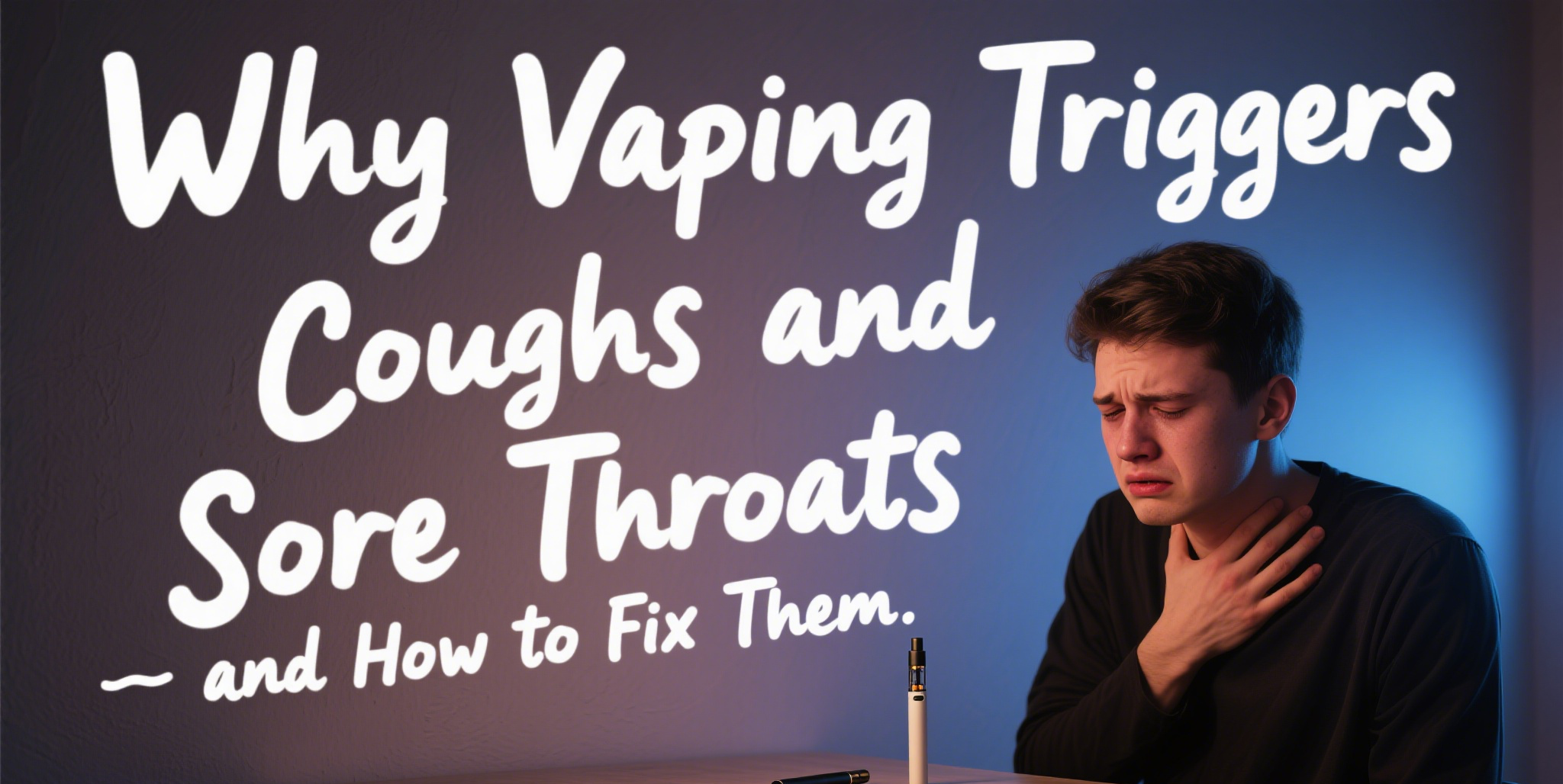 Why Vaping Triggers Coughs and Sore Throats—and How to Fix Them