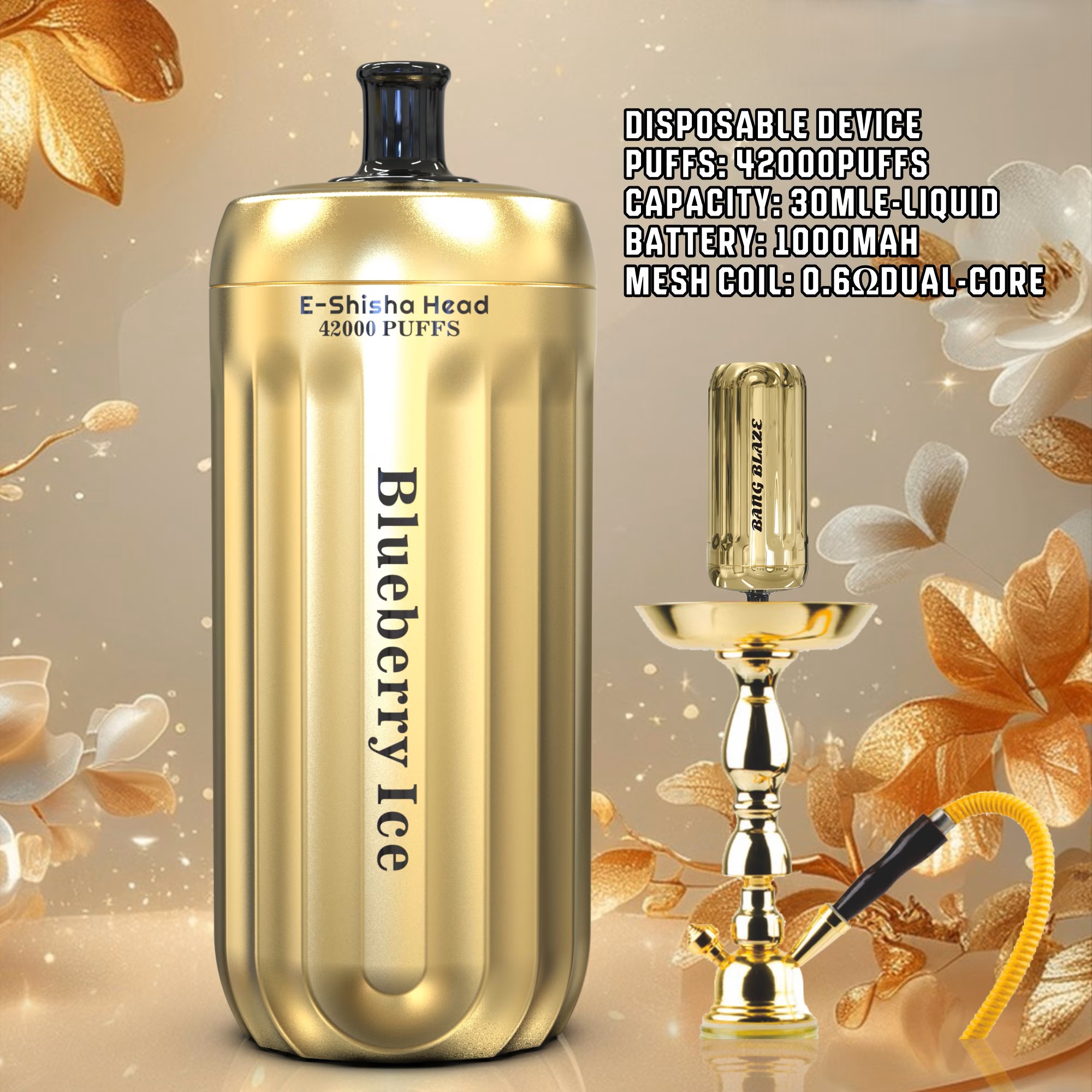 Bang Blaze 42000 Puffs 42K E-Shisha Head Disposable Vape