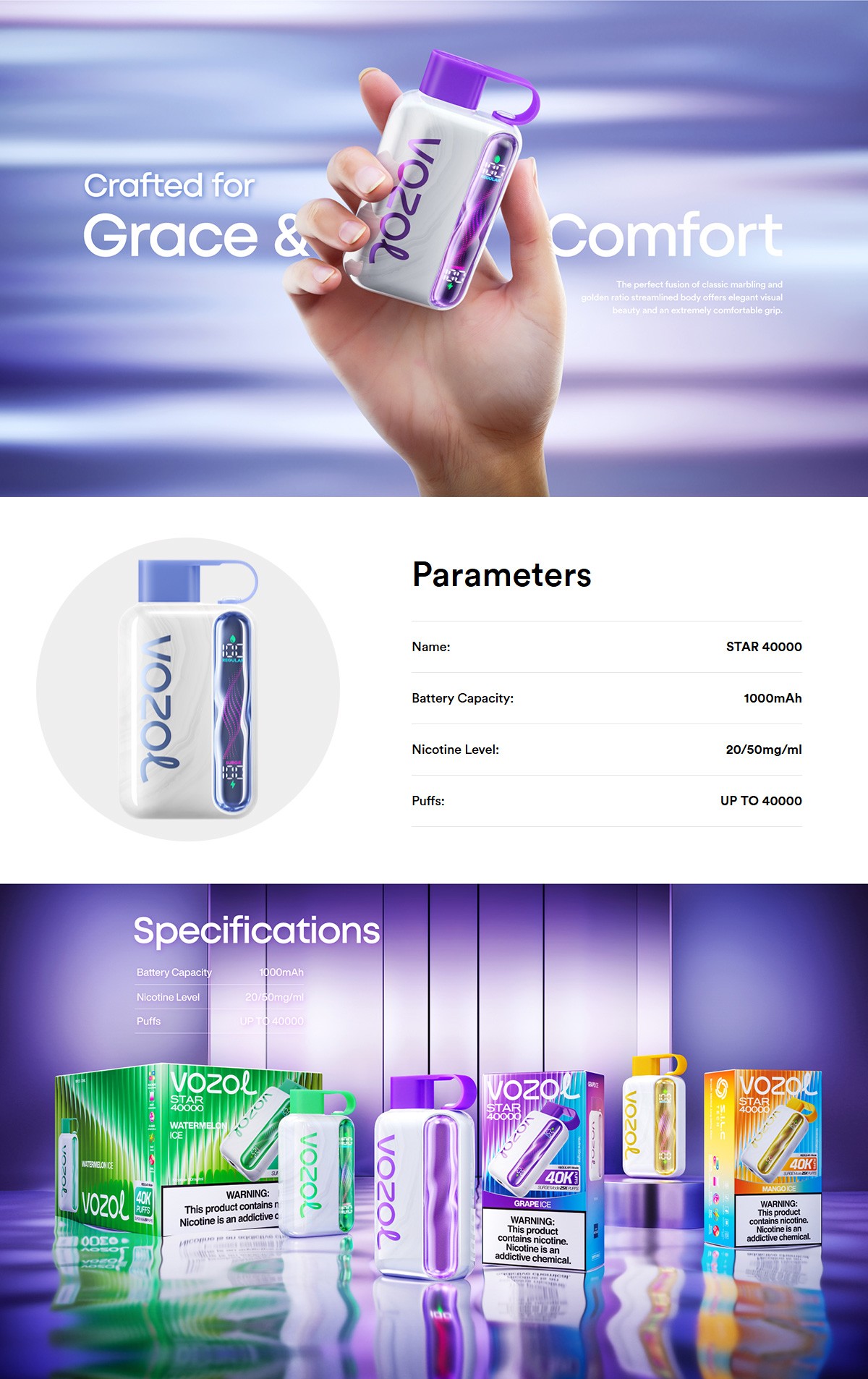 Vozol Star 40K UK Sale