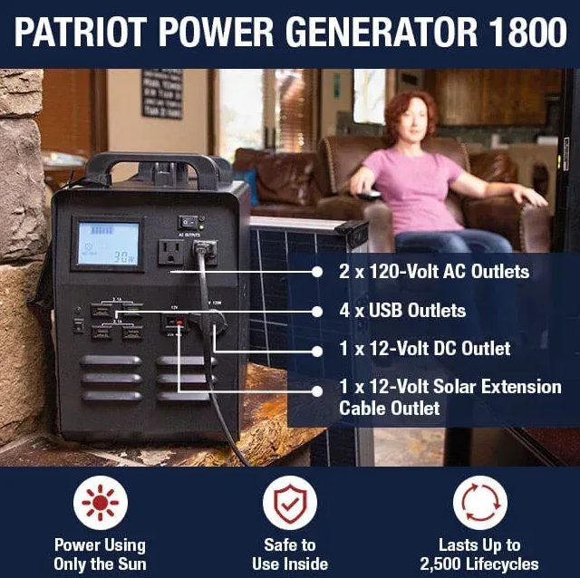 🔥Last Day Only $39 - 2024 Patriot Latest Solar Generator Safety🔥