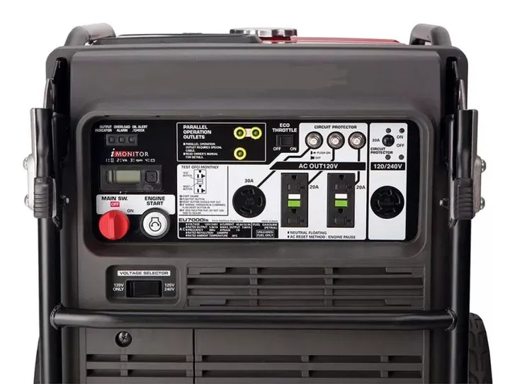 (🔥Clearance Sale!) EU7000ISNAN 7000-Watt 120/240-Volt Inverter Generator with CO-MINDER - 49-State