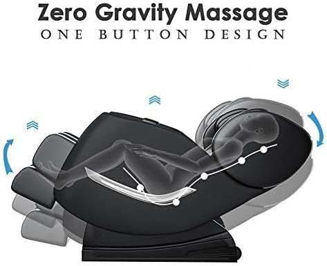 2024 Massage Chair, Full Body Zero Gravity Massage Chair with 8 Fixed Massage Rollers, 6 Auto Modes, Waist Heated, Bluetooth Speaker