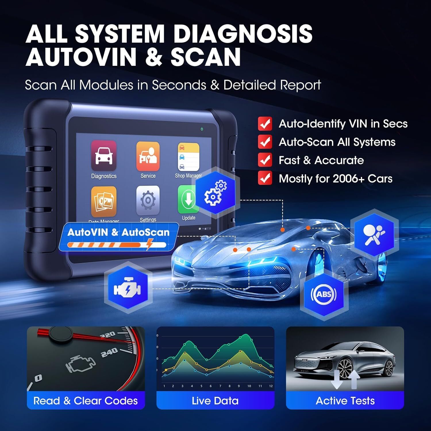 2024 KAUEPA Scanner MaxiCOM MK808S