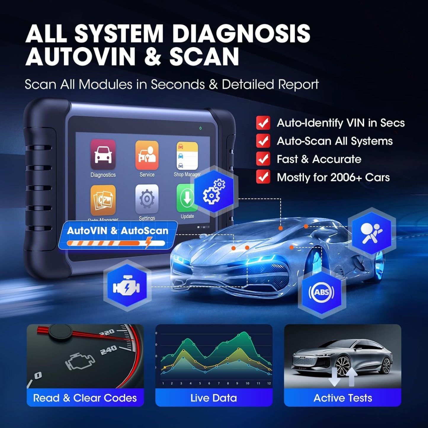 2024 KAUEPA Scanner MaxiCOM MK808S