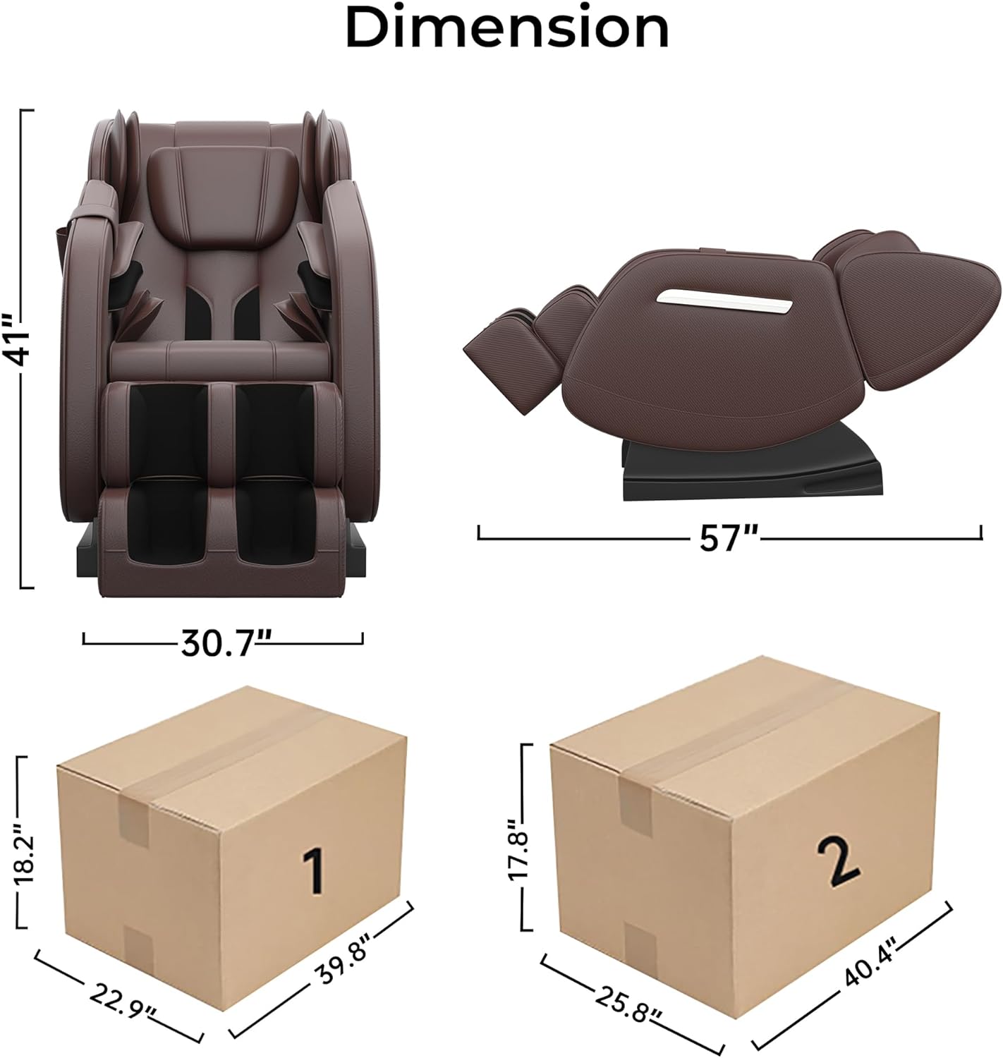 2024 Full Body Massage Chair, Zero Gravity Massage Chair Recliner with Heating Function, Auto Modes, Bluetooth Music Player, Foot Massage