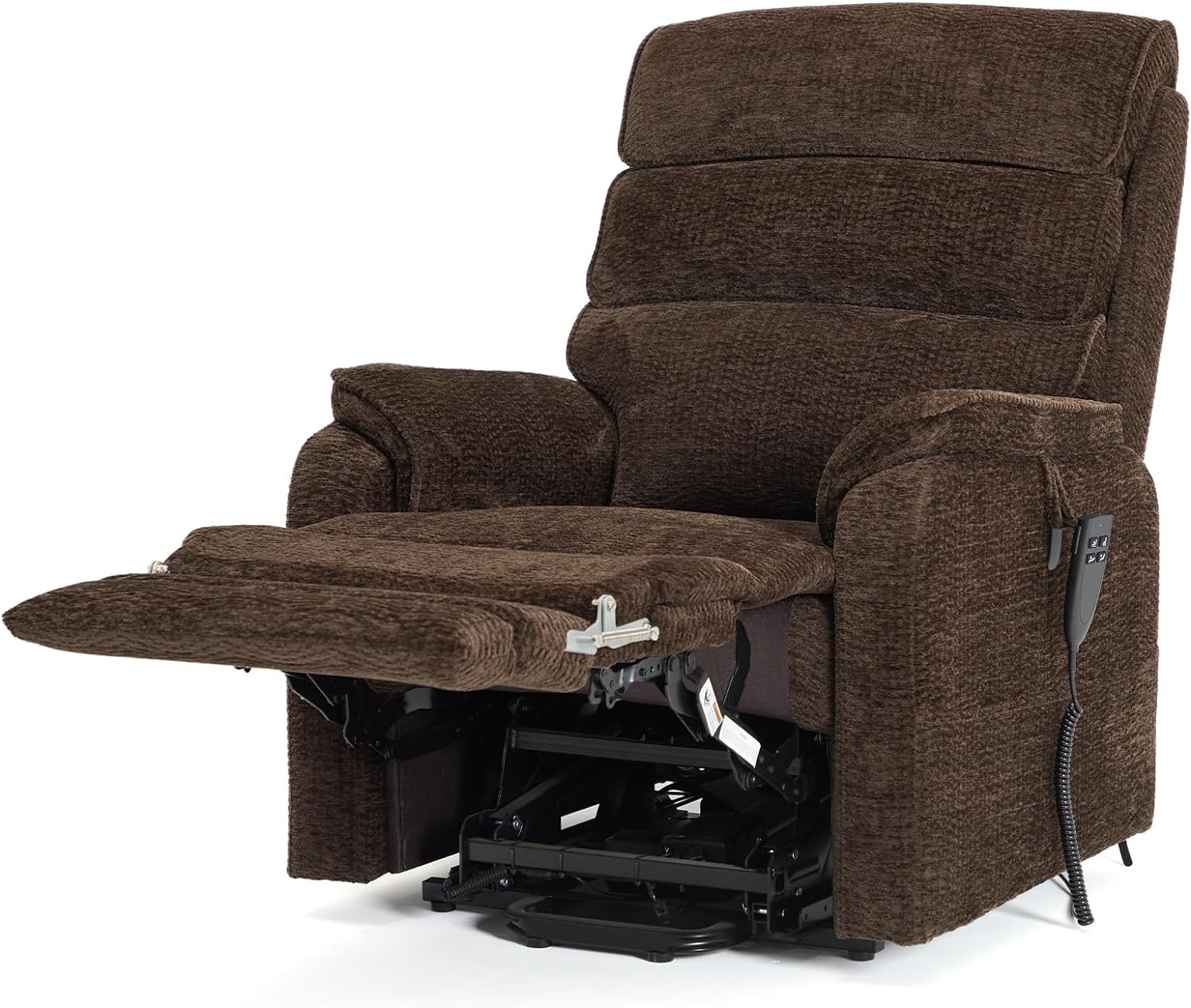 Irene House 9188 Medium Dual Motor Lay Flat Recliner Lift Chair Recliners Infinite Position with Heat Massage for Elderly Up to 300 LBS Electric Power Lift Recliner Chair Sofa