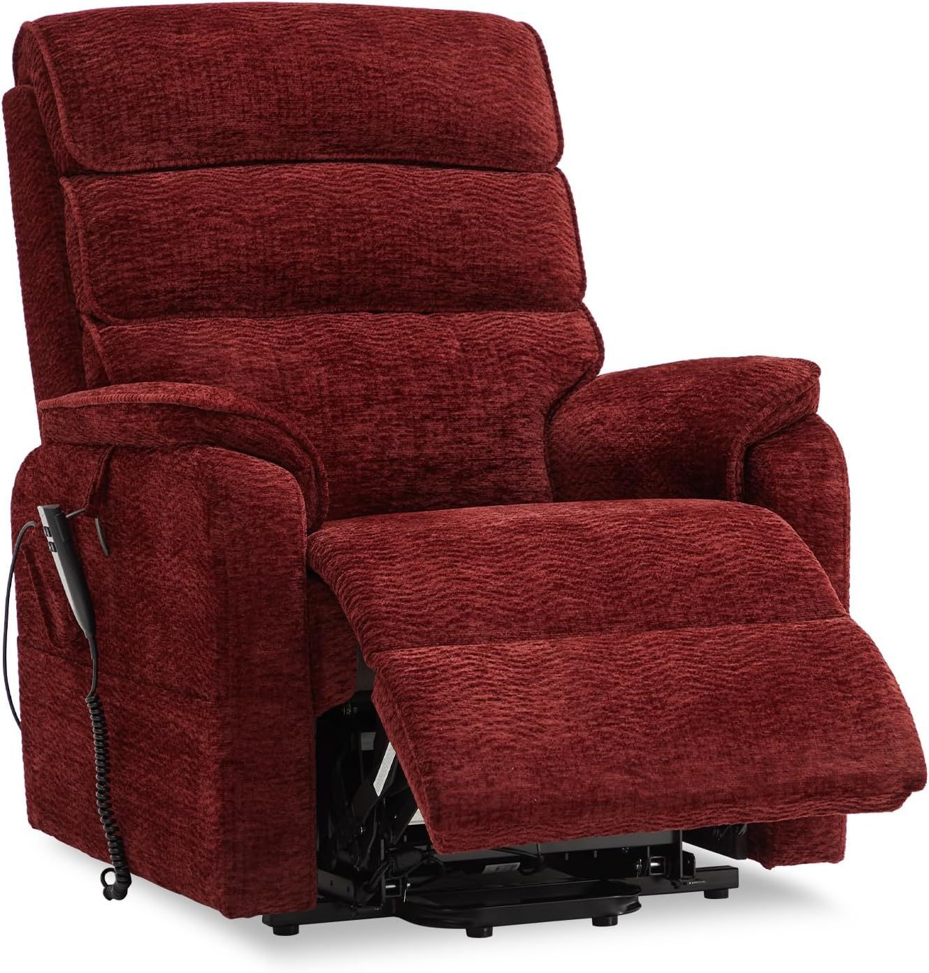 Irene House 9188 Medium Dual Motor Lay Flat Recliner Lift Chair Recliners Infinite Position with Heat Massage for Elderly Up to 300 LBS Electric Power Lift Recliner Chair Sofa