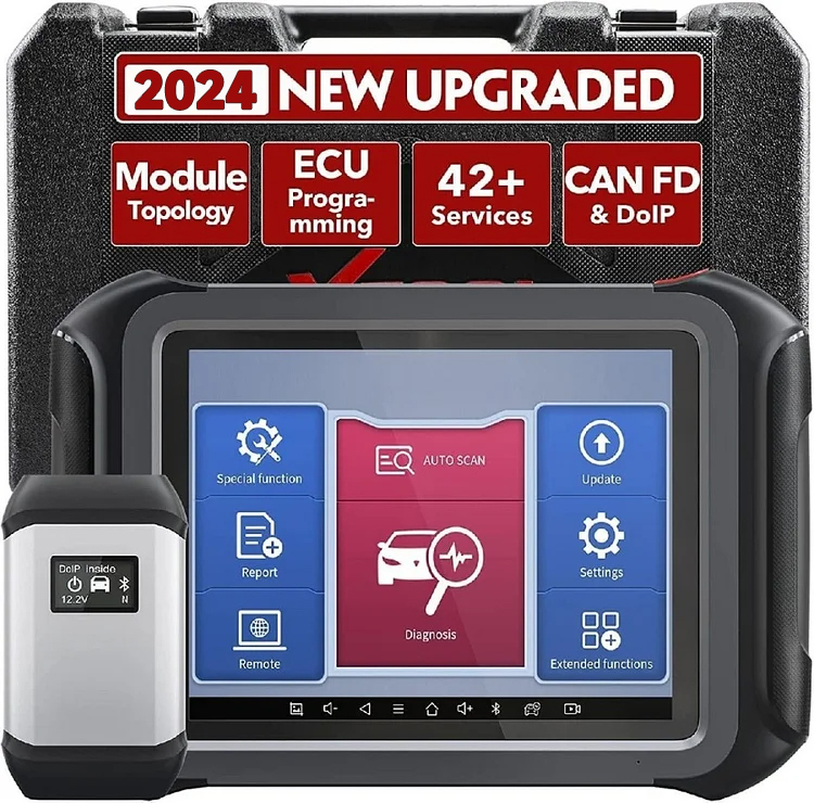 🔥D9 PRO Diagnostic Tool [2024 New Upgraded], Topology Map, ECU Programming & Coding, Bi-Directional & Full Diagnostic, Key Programming, 42+ Services, DoIP & CAN FD