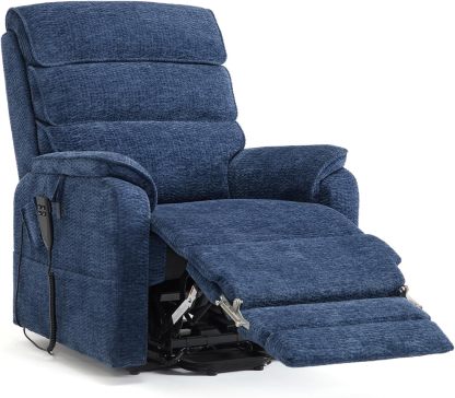 Irene House 9188 Medium Dual Motor Lay Flat Recliner Lift Chair Recliners Infinite Position with Heat Massage for Elderly Up to 300 LBS Electric Power Lift Recliner Chair Sofa