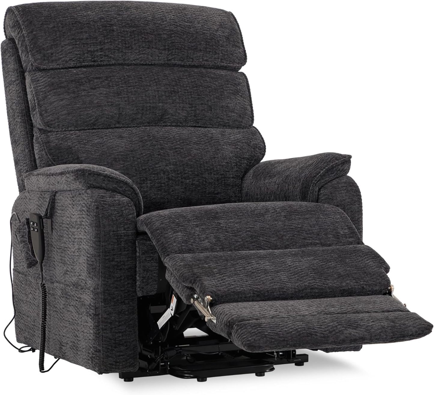 Irene House 9188 Medium Dual Motor Lay Flat Recliner Lift Chair Recliners Infinite Position with Heat Massage for Elderly Up to 300 LBS Electric Power Lift Recliner Chair Sofa