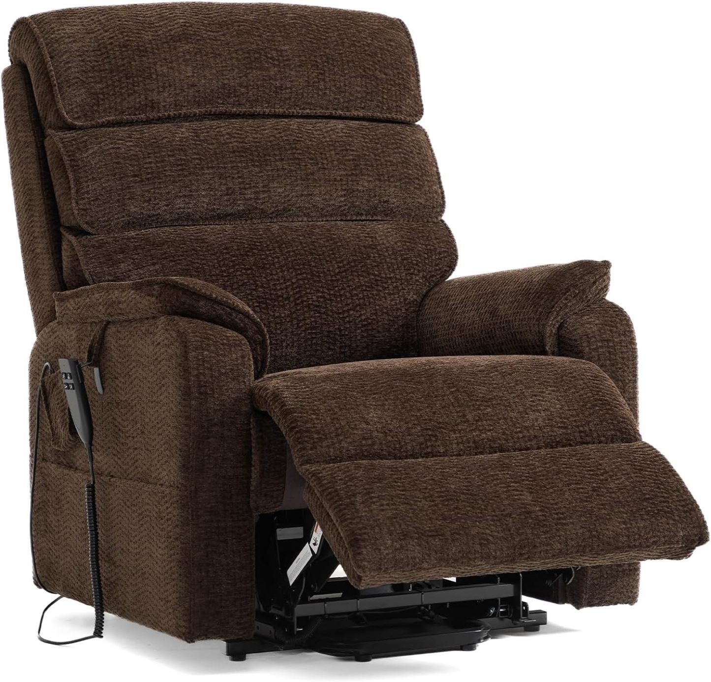 Irene House 9188 Medium Dual Motor Lay Flat Recliner Lift Chair Recliners Infinite Position with Heat Massage for Elderly Up to 300 LBS Electric Power Lift Recliner Chair Sofa