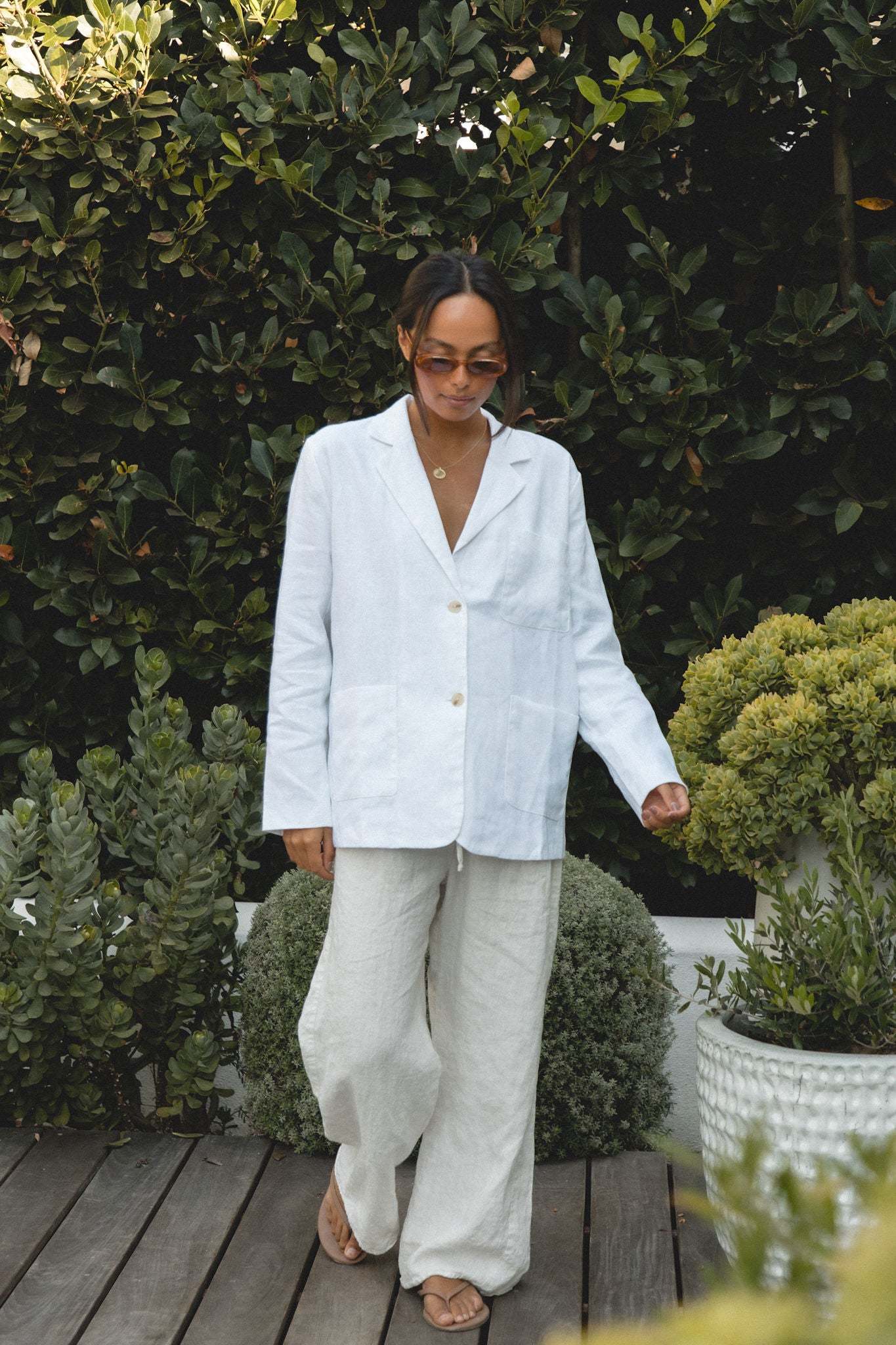 Seaside Soire Linen Blazer