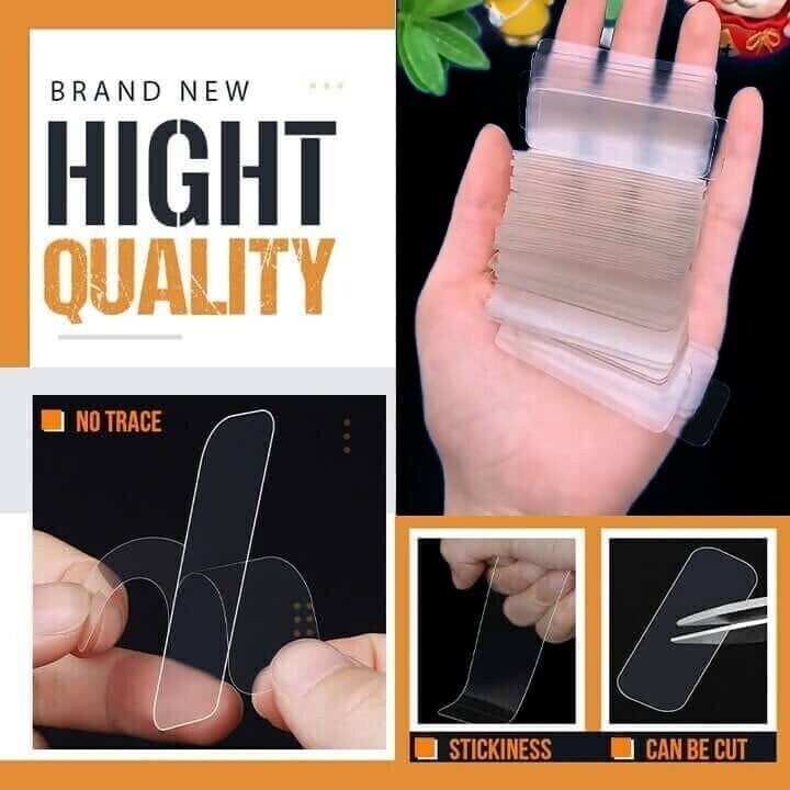 Glue Residue-Free Multifunctional Cut-Free Portable Double Sided Adhesive Tape(60 PCS)🎁