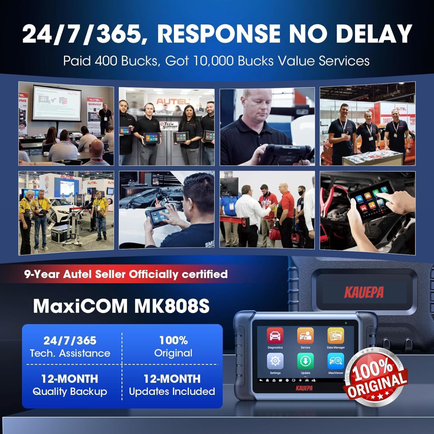 2024 KAUEPA Scanner MaxiCOM MK808S