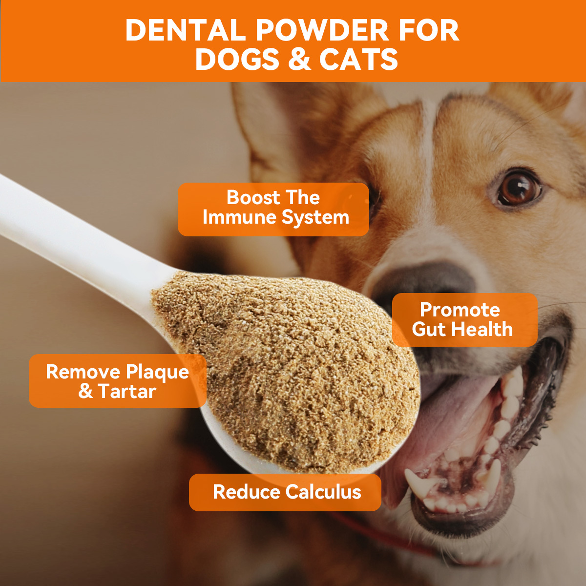 Puainta® Dental Powder, Teeth Cleaning Tartar Remover Cat Dog
