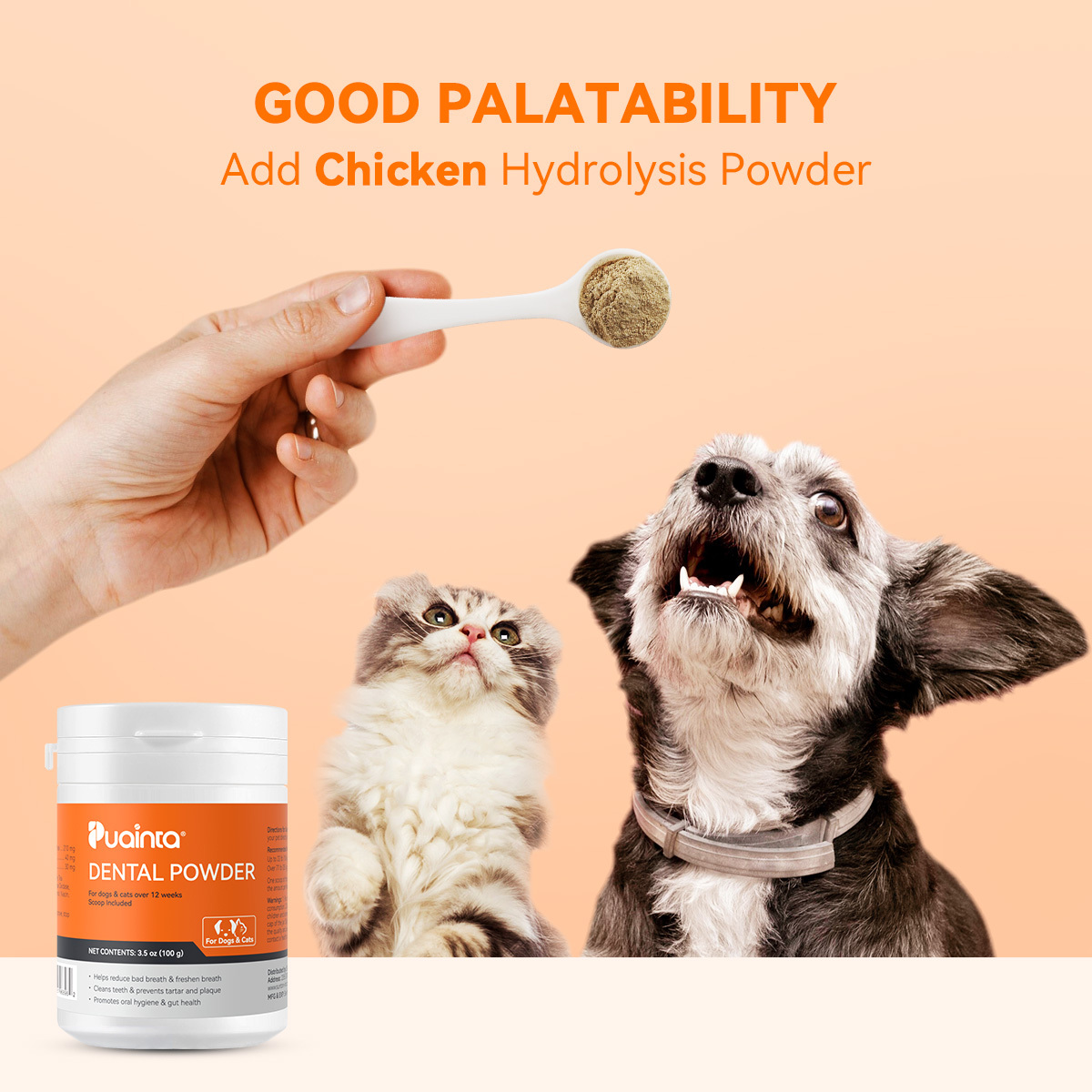 Puainta® Dental Powder, Teeth Cleaning Tartar Remover Cat Dog