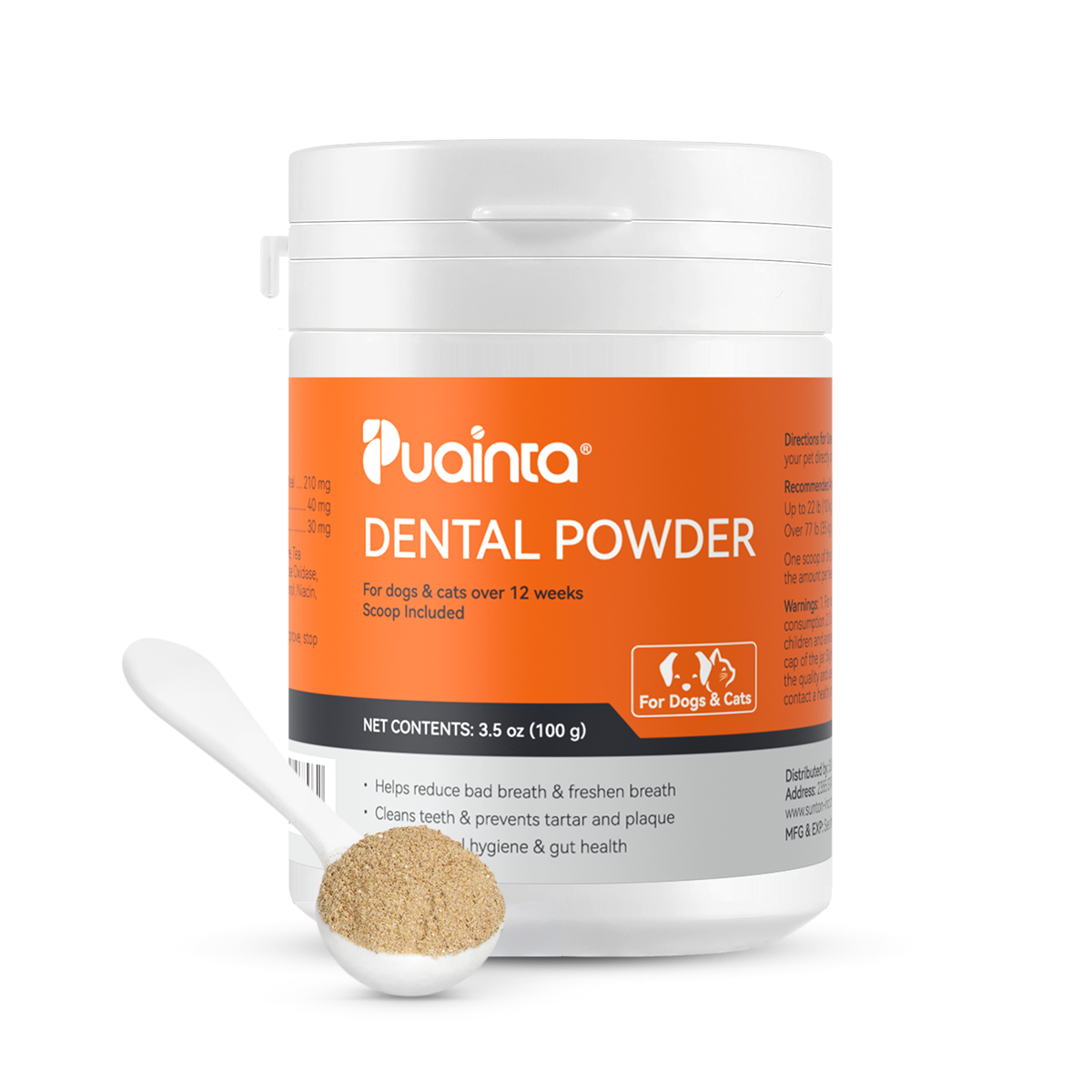 Puainta® Dental Powder, Teeth Cleaning Tartar Remover Cat Dog
