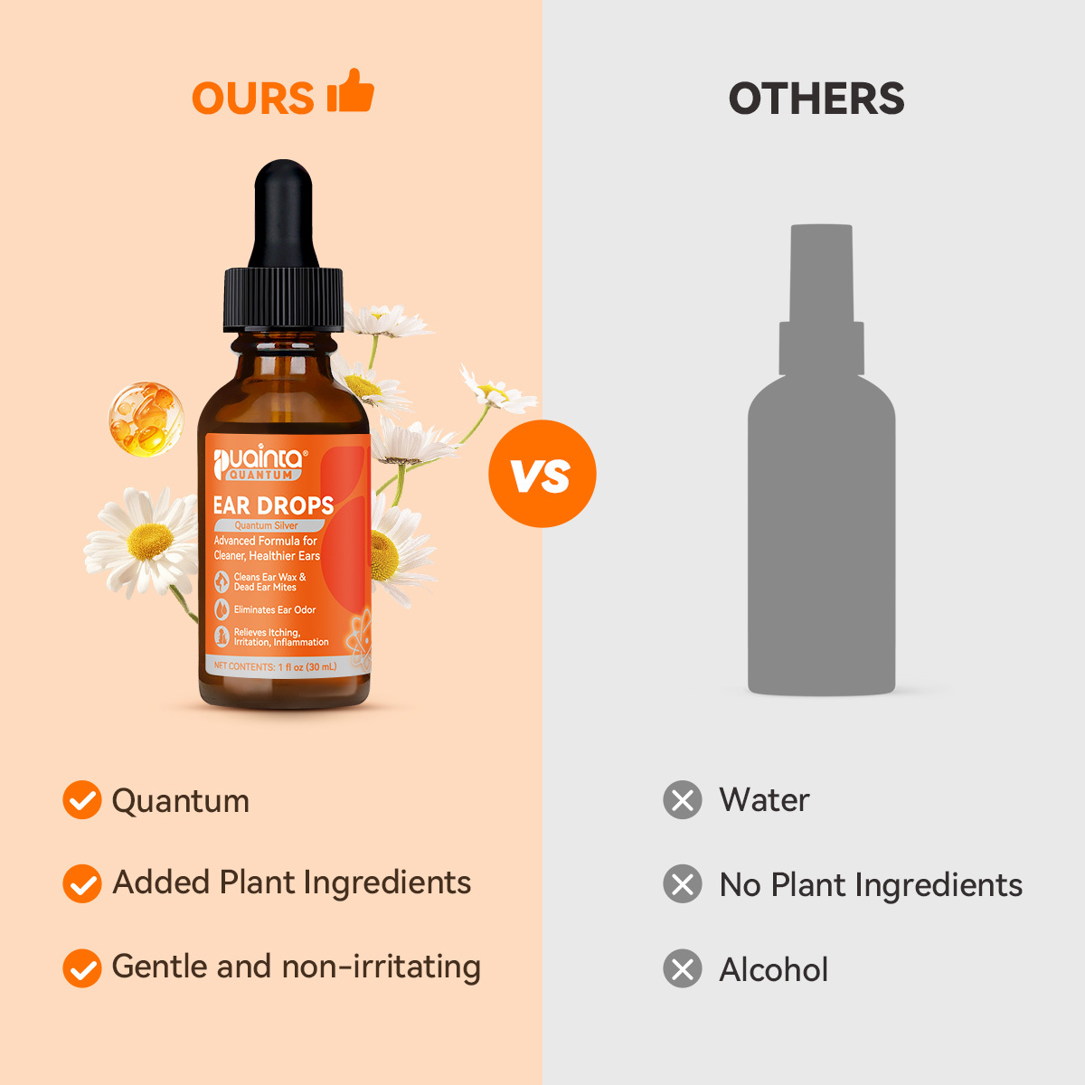 Puainta® Quantum Ear Drop Relieves itching, Cleans Ear Wax