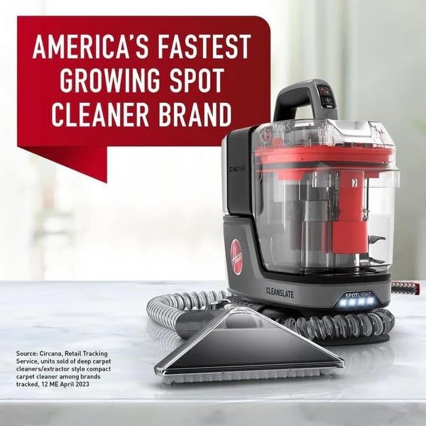 Hoover CleanSlate Plus Carpet & Upholstery Spot Cleaner, Stain Remover, Portable, FH14050