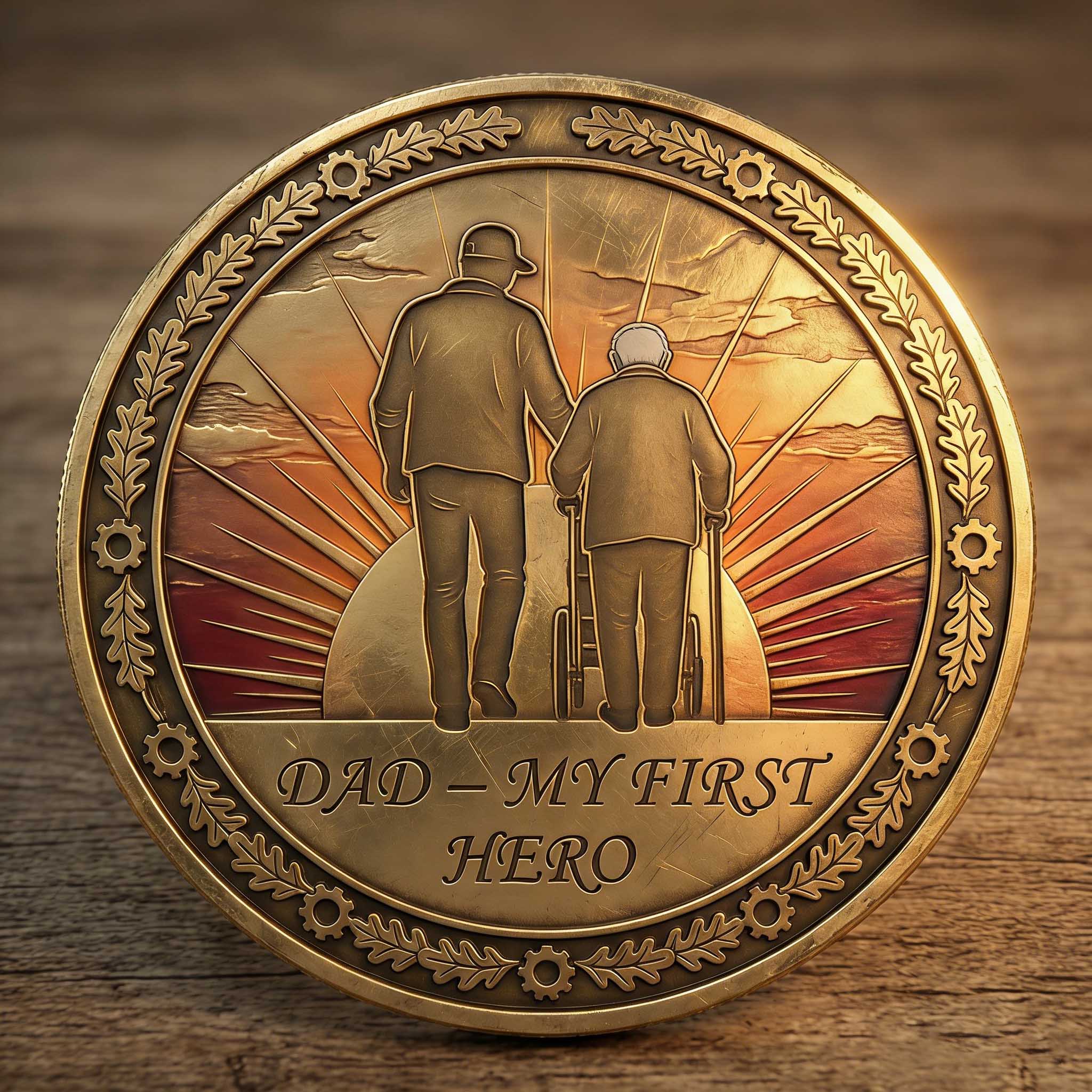“DAD – MY FIRST HERO” Commemorative Coin