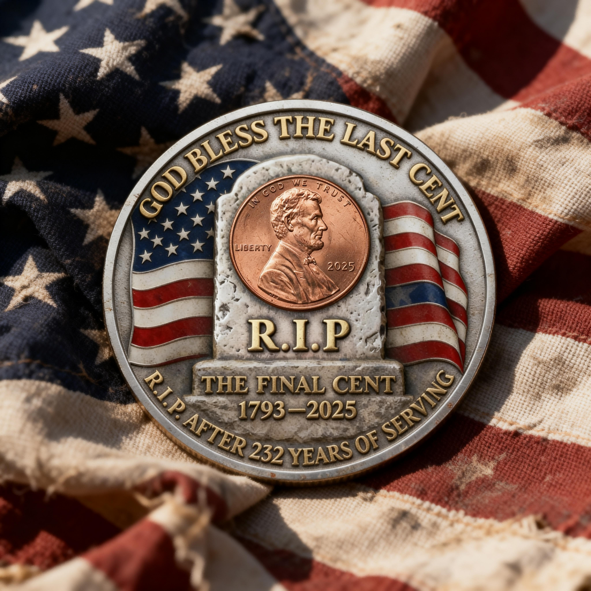 🏆Flash Sale 60% OFF - God Bless the Last Cent Commemorative Coin