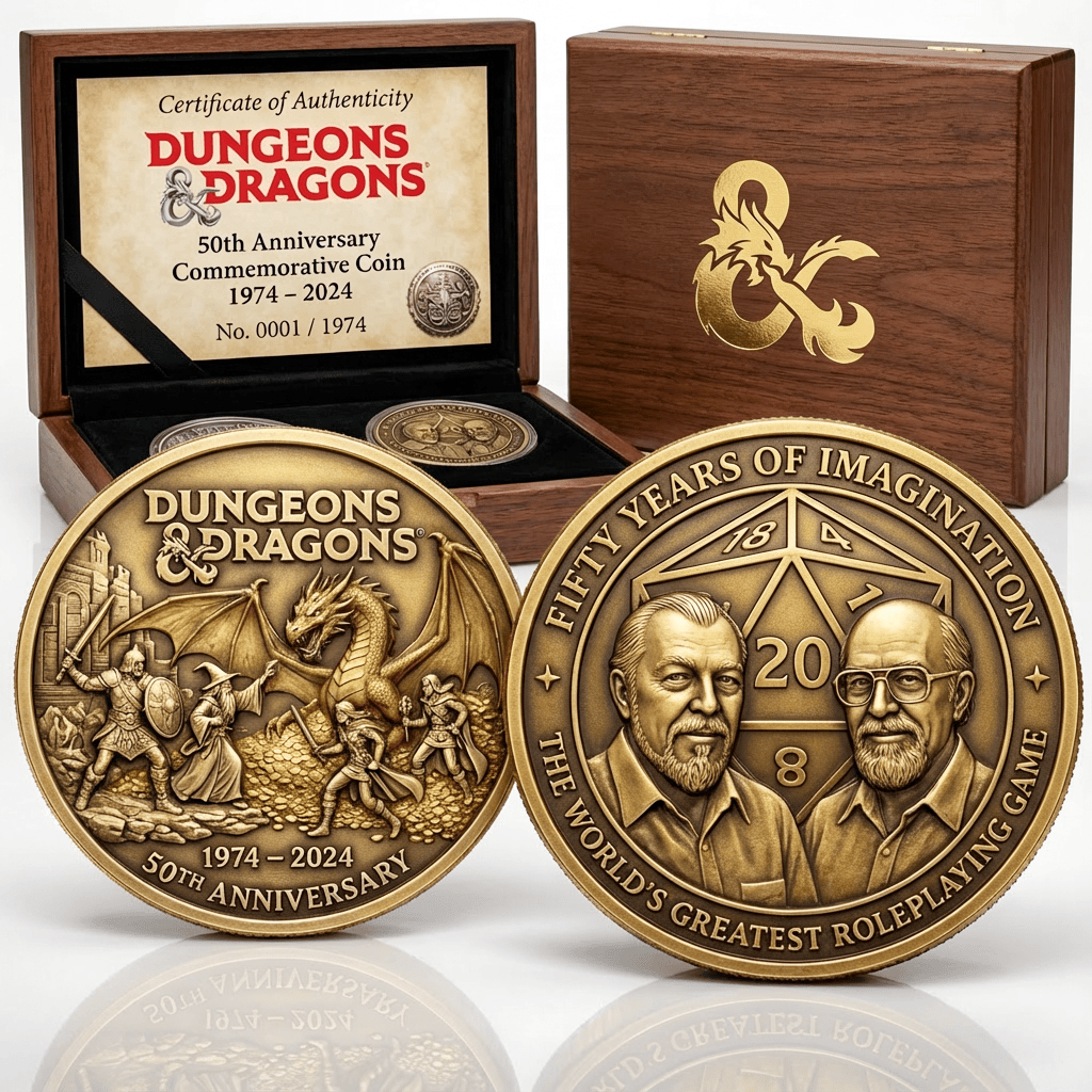 Dungeons & Dragons 50th Anniversary Commemorative Edition Coin