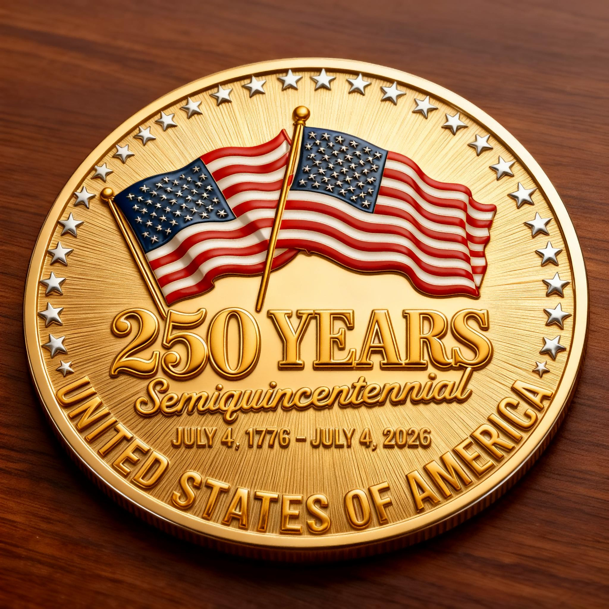 “250th Anniversary of America – Semiquincentennial Commemorative Coin” 🇺🇸🎉