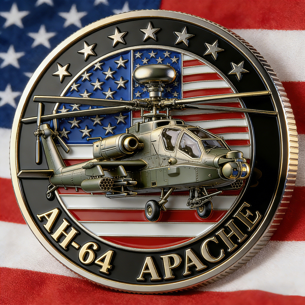🏆Flash Sale 60% OFF - 🚁AH-64 Apache 50th Anniversary Commemorative Coin (1975–2025)