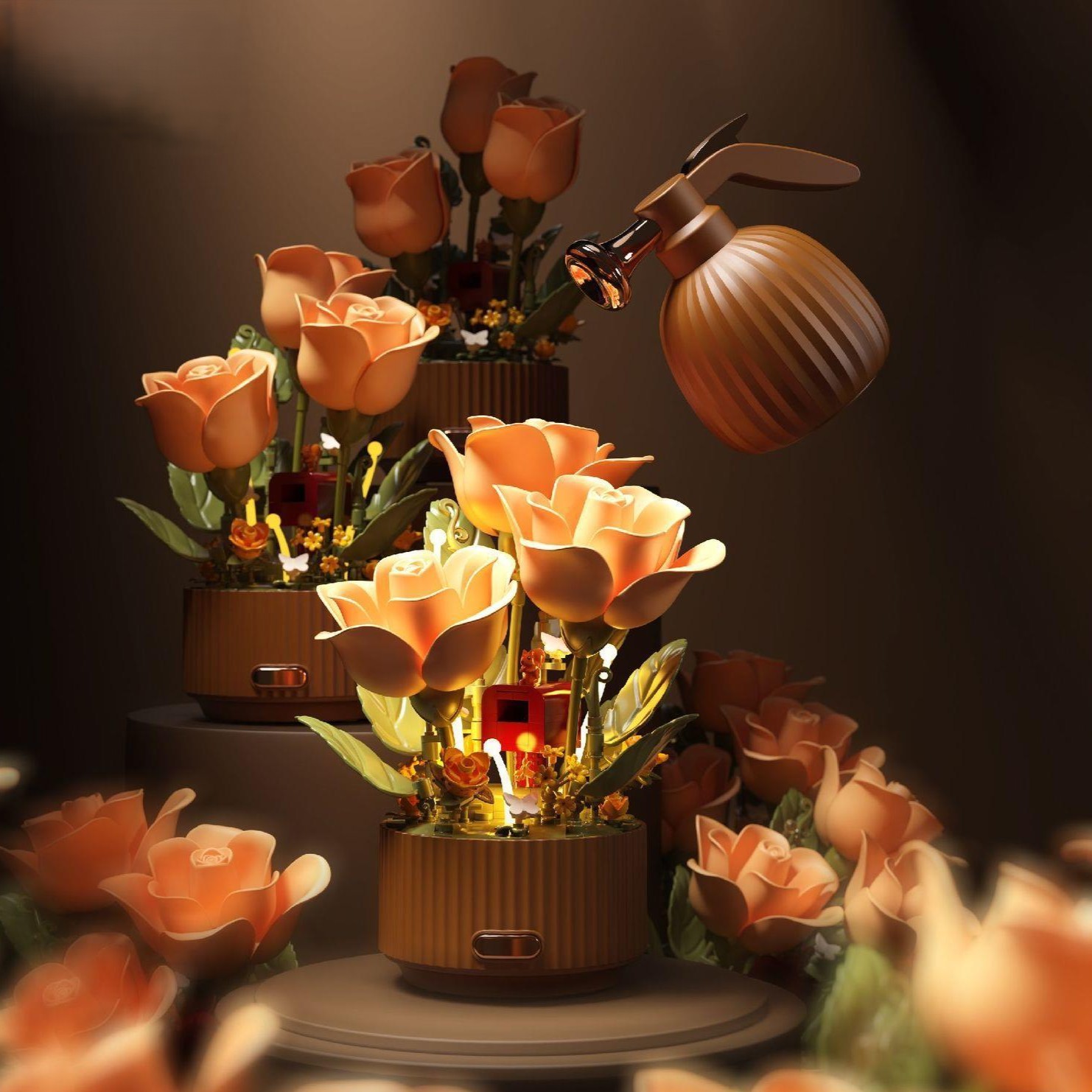 Electric Enchanted Rose Light Building Block