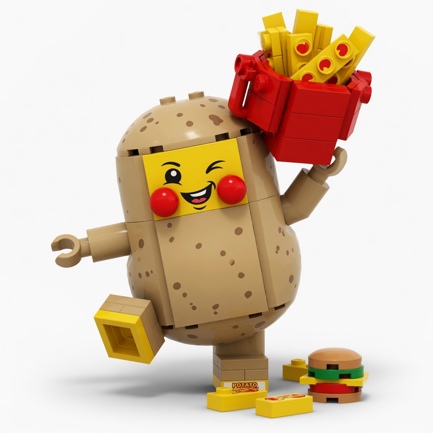 Veggie Squad Building Block Collection – Funny Food Character Series 🍅🥦🍆🥔