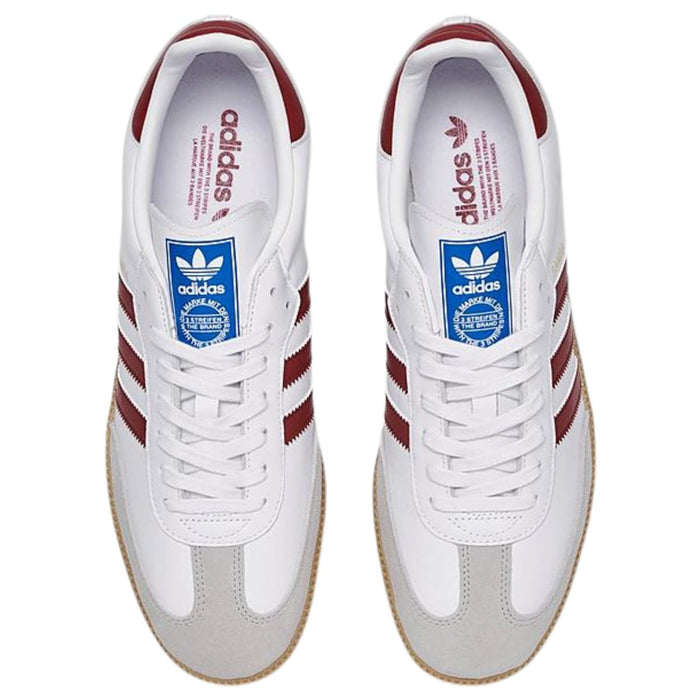 adittgdas Men's Samba OG White/Collegiate Burgundy/Gum