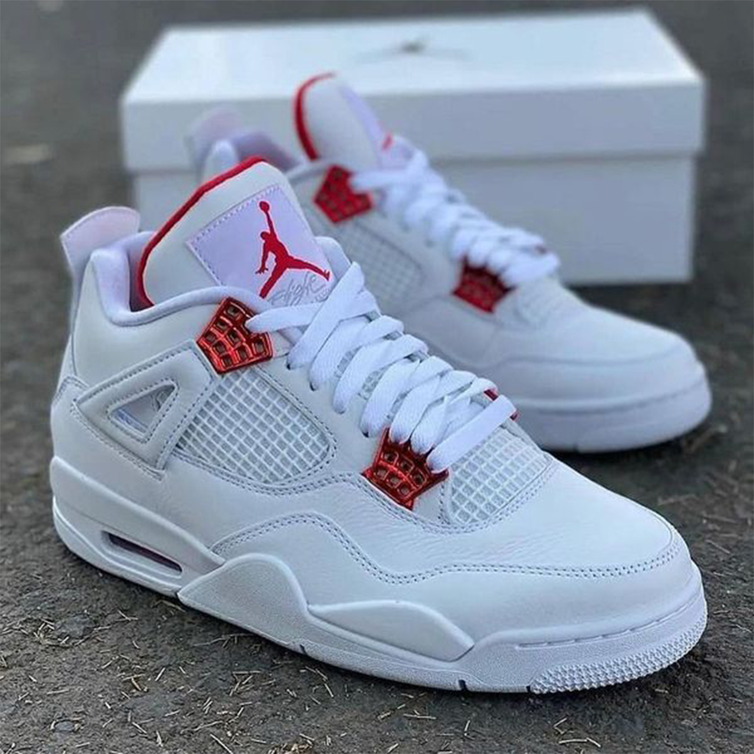 AIR JttgORDAN 4 Retro red metallic