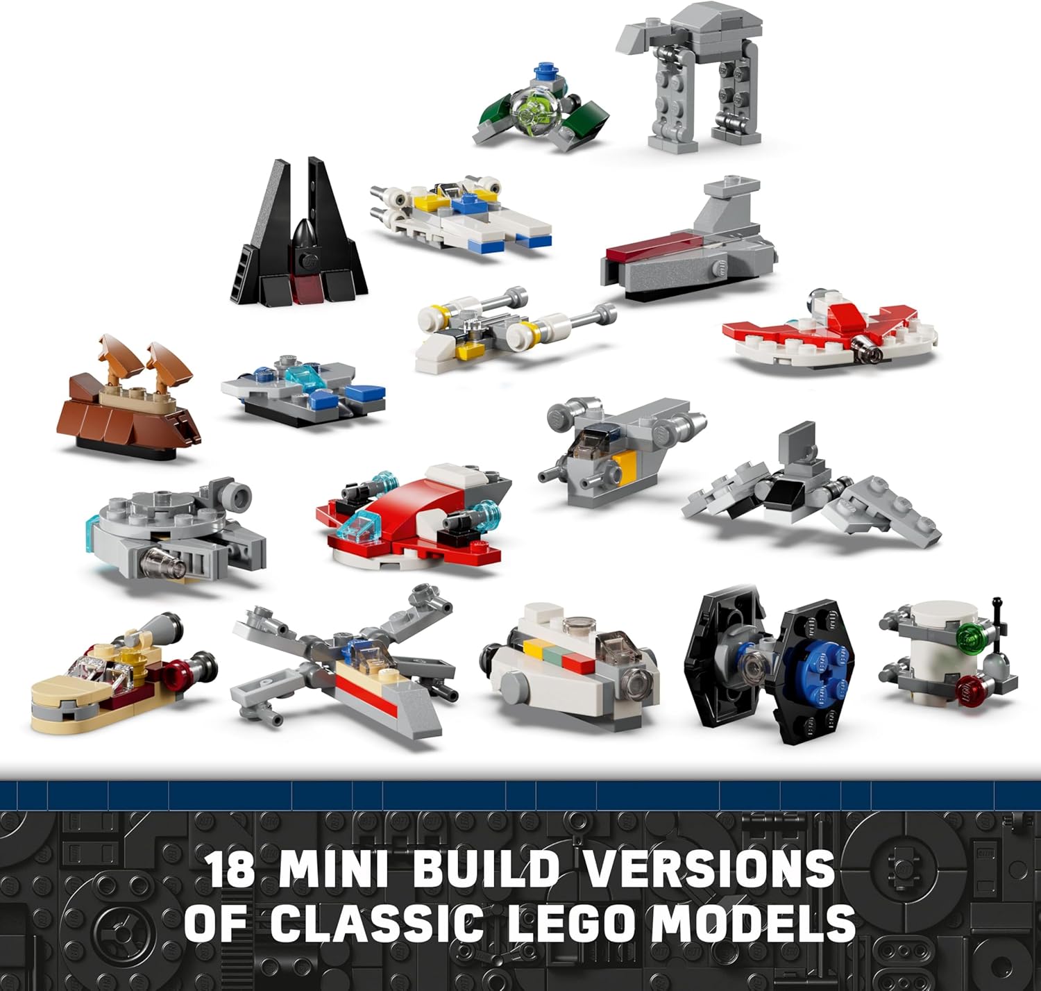 LEGO Star Wars Advent Calendar 2024 for Kids, 18 Collectible Mini Build Toys